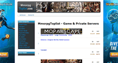 Desktop Screenshot of mmorpgtoplist.com