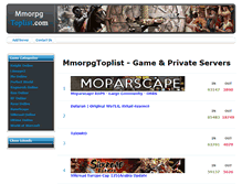 Tablet Screenshot of mmorpgtoplist.com